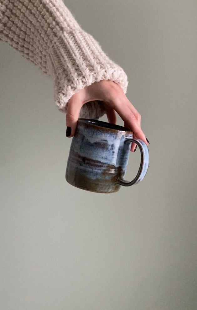 Rich Blue and Brown Mug