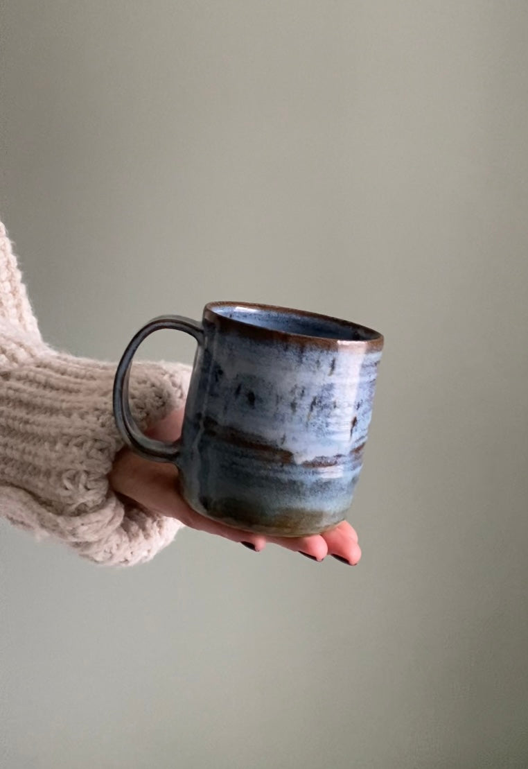 Rich Blue and Brown Mug