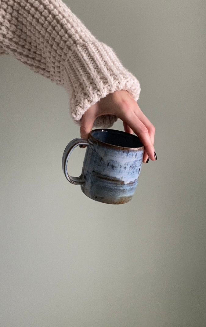 Rich Blue and Brown Mug