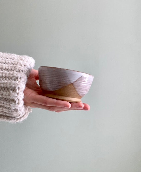 Mini Bowl - Taupe Glaze on Warm Brown Clay